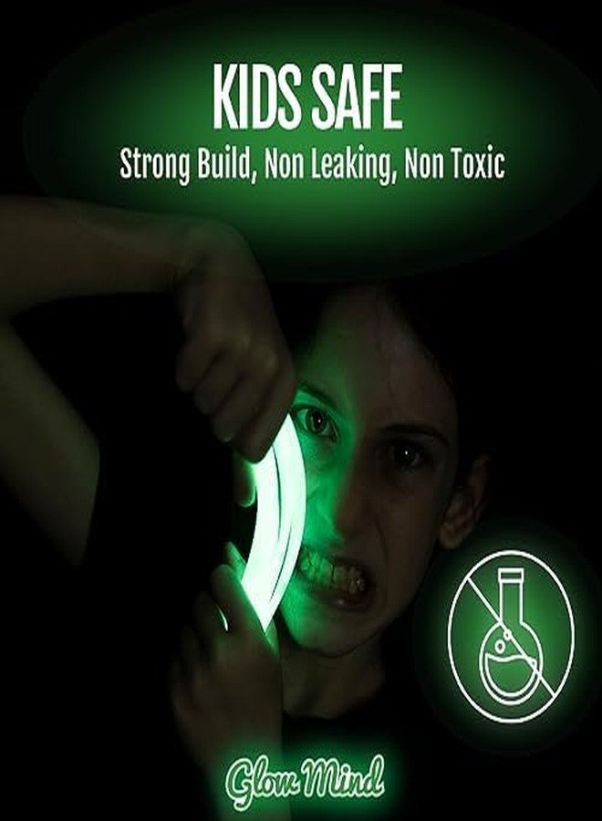 VRB Dec مجموعة VRB Dec™ من 100 قطعة من عصي النيون المضيئة في الظلام مع موصلات | عصي نيون للحفلات | عصي مضيئة للحفلات | موصلات عصي مضيئة في الظلام | مستلزمات الحفلات (100 قطعة من العصي المضيئة) - Image 4